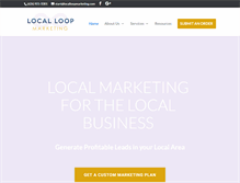 Tablet Screenshot of localloopmarketing.com